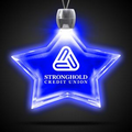 24" Blue Star Light-Up Pendant Necklace